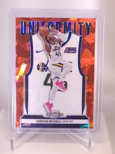 Panini Contenders 2020-21 uniformidad óptica hielo agrietado rojo #17 Donovan Mitchell - Imagen 1 de 2