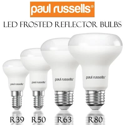 LED R39 R50 R63 R80 Reflector Bulbs Spotlights Warm Cool White Day Light E27 E14 - Image 1 of 4