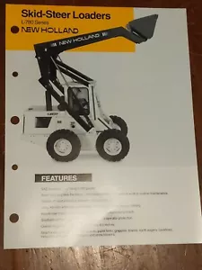 L-780 New Holland Skid-steer Loader Brochure specs - Picture 1 of 1