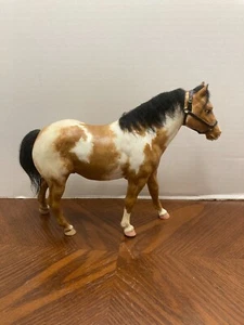 Vintage Breyer Molding Co Horse Brown White Real Black Hair HTF - Picture 1 of 10