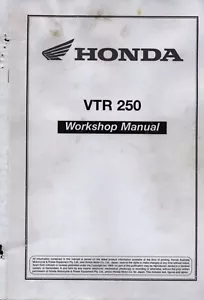 3 hole punch Repair Service Shop Manual 1997-2008 Honda VTR250 MC33 VTR 250 - Picture 1 of 5