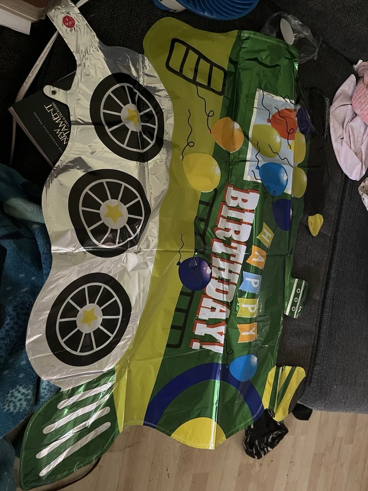 Happy Birthday Train Helium Balloon - image 1 of 1