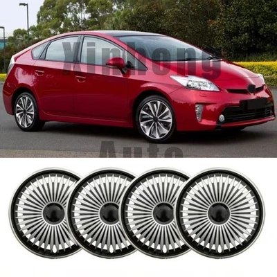 4Pcs Wheel Covers 16" Snap On Hub Caps Fit R16 Tire & Steel Rim For Toyota Prius Foto 1 de 4