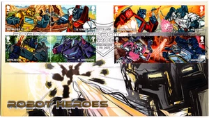Großbritannien 2022 Buckingham Serie 7 Cover Nummer 11 - Robot Heroes FDC - Bild 1 von 1