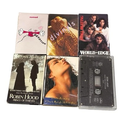 Cassette Tape Singles Sampler Lot Of 6 Tapes Bon Jovi, Bryan Adams And More - Image 1 of 4