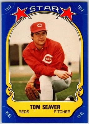 ⭐ 1981 Fleer Star Stickers #49 - Tom Seaver Cincinnati Reds (NM) *HGCARDS* - Image 1 of 2