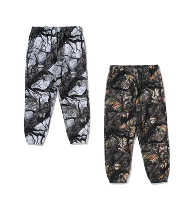 A BATHING APE Men's TREE EDGE CAMO RELAXED FIT SWEAT PANTS 1L80152001 b - Image 1 of 4