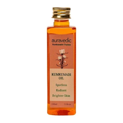 Auravedic Kumkumadi Tailam Face Oil For Glowing Skin 100 ml - Image 1 of 4