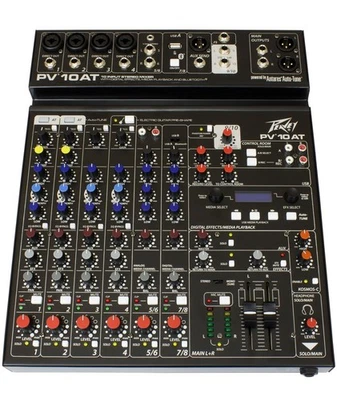 Peavey PV 10 AT 10 Channel Compact Mixer with Bluetooth and Antares Auto-Tune - Image 1 of 4