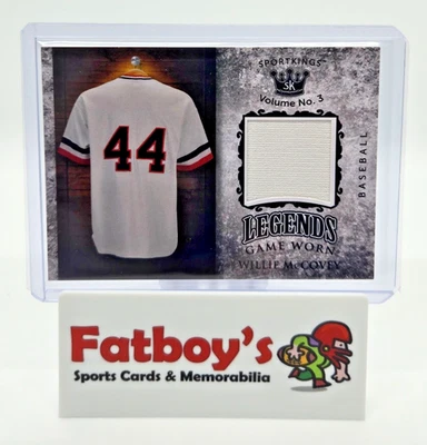 2022 Sport Kings Volume 3  Willie McCovey Legends Game Worn Jersey Card - Image 1 of 2