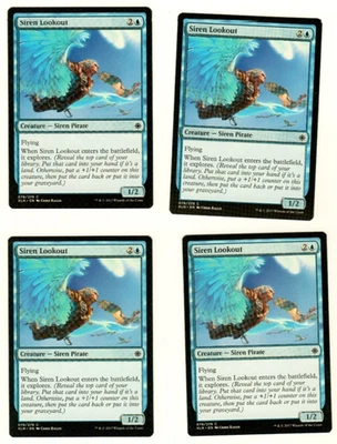 Set Of 4 Siren Lookout Ixalan 78/279 Common Magic the Gathering MTG Card - Image 1 of 4