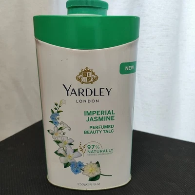 Yardley London Imperial Jasmine Perfumed Beauty Talc 97% Natural 8.8 Oz - Image 1 of 4