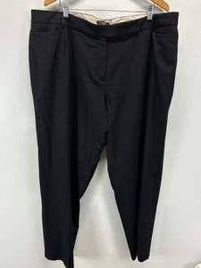 Pantalones de vestir Talbots negros de lana talla 22W Plus forrados cápsula de carrera para mujer clásicos - Imagen 1 de 6
