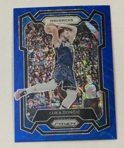 2023-24 Panini Prizm Blue Wave #110 Luka Doncic Dallas Mavericks - Picture 1 of 2