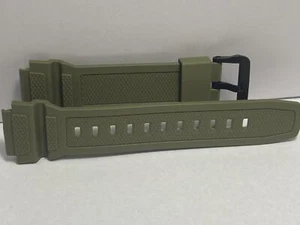 Casio Original Watchband AE-1400 -3 Military Green w/Black Buckle. Strap. Band - Picture 1 of 4