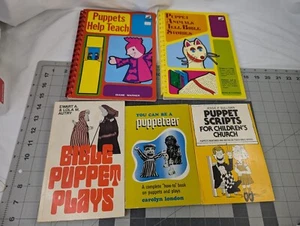 Puppet Puppeteer Bible Plays Book Sunday School Lot Vintage - Imagen 1 de 7