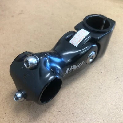 New Kalloy Bicycle Adjustable Ahead Stem 1" 25.4x90 w/Shim Anodized Black - Image 1 of 2