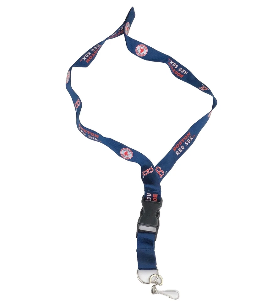 Boston Red Sox MLB Lanyard Detachable Keychain Blue 2007 PSG/MLBP - Image 1 of 4