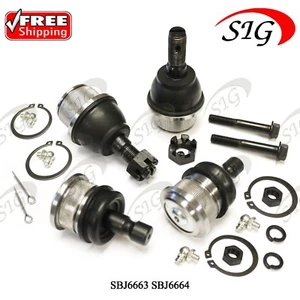 For 2004 - 2007 Buick Rainer Front Left Right Upper & Lower Ball Joints 4PC Kit - Bild 1 von 4