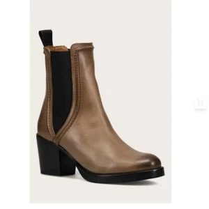 Frye Jean Chelsea Leder Bootie in Stein Größe 9 Neu ohne Etikett - Bild 1 von 15
