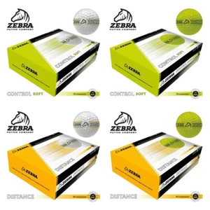 1 Dozen Zebra Distance or Control Golf Balls. White or Yellow. - Picture 1 of 5