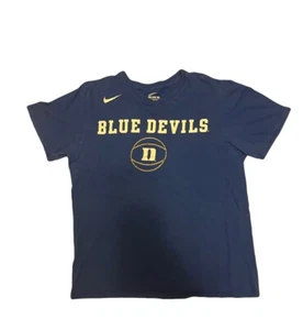 Boys Nike Just Do It Duke Blue Devils Shorts Sleeve Basketball Cotton T Size L - Picture 1 of 11