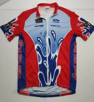 Camiseta de ciclismo Voler adulto L Team San Diego. Leukemia Lymphoma Society cremallera completa. Foto 1 de 4
