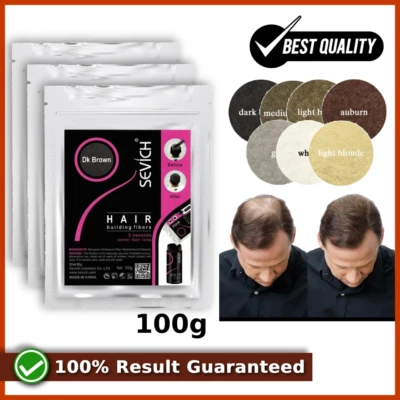 Sevich Hair Building Fiber Powder Thickening Fibers Hair Loss Treatment 100g ✅ - Image 1 of 4