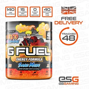 G Fuel Naruto's Sage Mode Tub, 40 Servings, New & Sealed, UK, GFUEL Energy