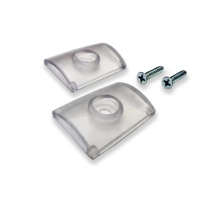 Gordon Glass® Paracolpi a Stipite da Parete per Porte Doccia Scorrevoli in Vetro - Confezione da 2 - Immagine 1 di 4