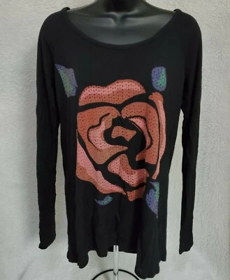 L'Amour женская рубашка блузка размер M средний многоцветный цветочный - Изображение 1 из 4