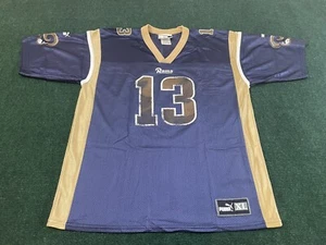 Vintage Kurt Warner Jersey Size Youth XL St Louis Rams NFL Football Puma - Picture 1 of 8