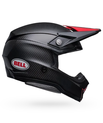 Bell Moto-10 Spherical Satin/Gloss Red/Black -  CHOOSE SIZE - Image 1 of 4