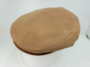 BAILEY LORD CAMEL WOOL FLAT CAP MADE IN ITALY - Picture 1 of 7