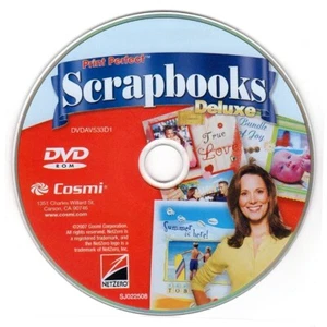 Print Perfect Scrapbooks Deluxe (PC-DVD, 2008) Windows - NEW CD in SLEEVE - Picture 1 of 3