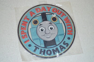 I SPENT A DAY OUT WITH THOMAS THE TRAIN METAL NOVELTY SIGN 10" Embossed New NIP - Image 1 of 4