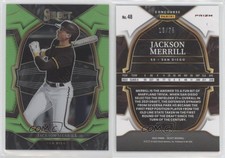 2023 Panini Select Concourse Neon Green Prizm /75 Jackson Merrill #48
