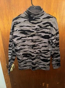 Suéter negro camuflado talla pequeña Tahari para mujer nuevo con etiquetas - Imagen 1 de 8