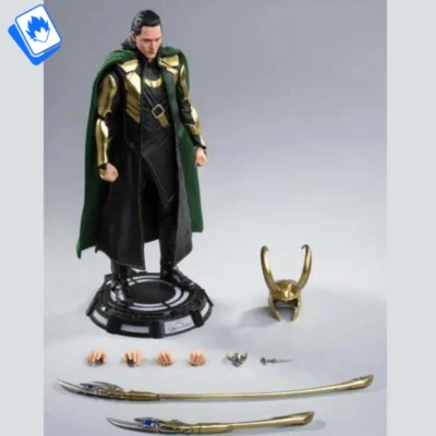 Action Figure Marvel Loki 26cm STATUA DA COLLEZIONE Supereroi - Immagine 1 di 4