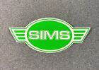 Sims Wings Vintage Skateboard Aufkleber 6,25" Neu aus altem Lagerbestand grün