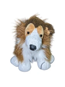 Ganz Webkinz Collie Lassie Brown White Plush Dog Toy HM149 8" NO CODE - Picture 1 of 7