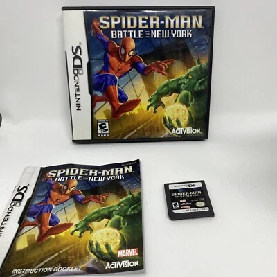Spider-Man: Battle for New York (Nintendo DS, 2006) COMPLETO CIB - MANUAL Probado Foto 1 de 4