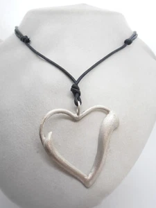 Pendente Cuore con Iniziale " V " in Argento 925 - Ciondolo con girocollo - Imagen 1 de 7