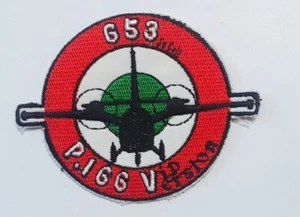 TOPPA PATCH ORIGINALE AERONAUTICA MILITARE 653° SQUADRIGLIA PIAGGIO P.166 - Imagen 1 de 2