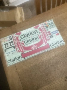 NEW TAMIYA VINTAGE GLOW TGX 1/8 RC 44003 CLARION NISMO GT-R SKYLINE 1995 DECALS - Picture 1 of 3