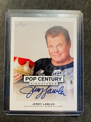 杰里·劳勒亲笔签名 2013 Leaf Pop Century 签名 = The King Lawler= — 第 1/2 张图片