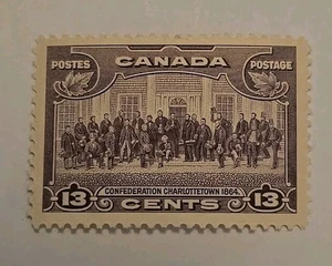 Canada Scott 224 Confederation Conference KGV Pictorial 1935 VF MNH - Picture 1 of 1