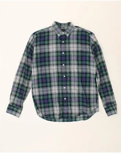 J. CREW Mens Shirt Medium Green Check Cotton WY10 - Picture 1 of 4