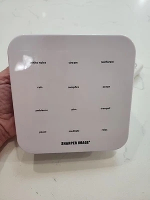 Sharper Image Tranquility 12 White Noise Machine Sleep Aid Tested Works  - Image 1 of 3