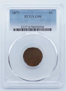 1877 P Indian Head Cent 1C PCGS G06 - U1355 - Picture 1 of 4